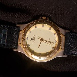 Vintage diamond Tileca womans watch